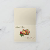 Een tuin van Bloemen dankt u kaardt Bedankkaart (Binnen)