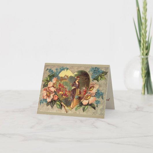 Een tuin van Bloemen dankt u kaardt Bedankkaart (Voorkant)