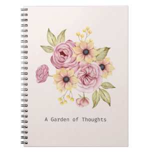 Een tuin van gedachten Floral Bouquet Notitieboek