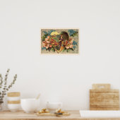 Een tuin van het Canvas van de Valentijn van de Bl Poster (Keuken)