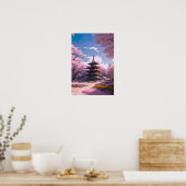 Een tuin van Springtime Delight Poster (Keuken)