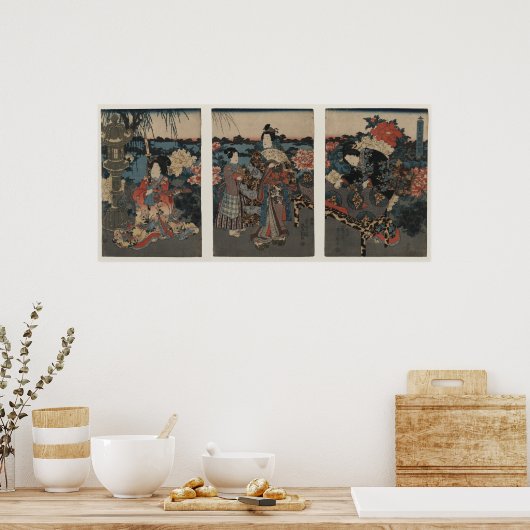 Een tuin van volken poster (Keuken)