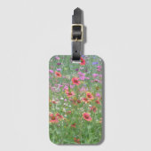 Een tuin van wilde bloemen bagagelabel (Voorkant (verticaal))