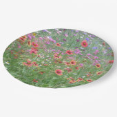 Een tuin van wilde bloemen papieren bordje (Gekanteld)