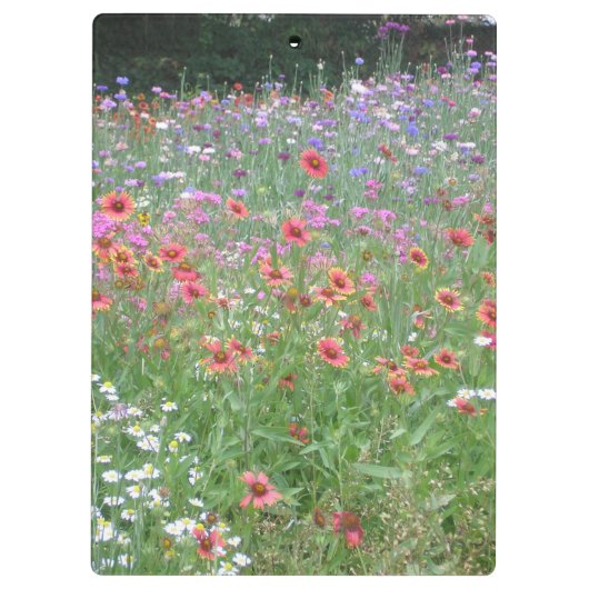 Een tuin van wilde bloemen Planner Klembord (Achterkant)