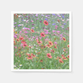 "Een tuin van wilde bloemen!" Servet