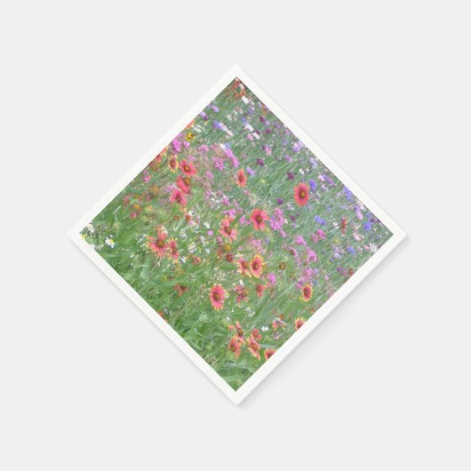 "Een tuin van wilde bloemen!" Servet (Hoek)