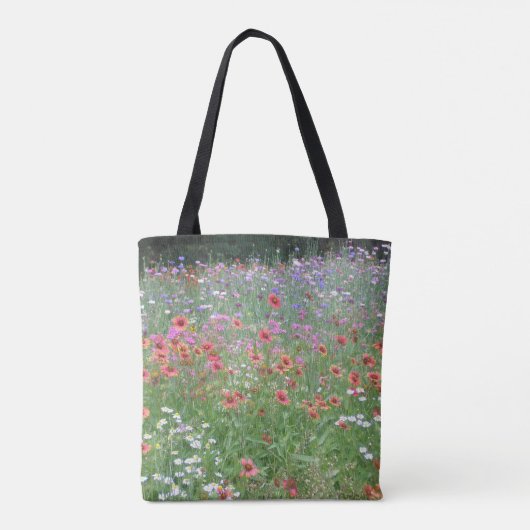 Een tuin van wilde bloemen tote bag (Achterkant)