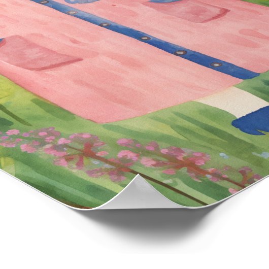 Een tuinkat poster (Hoek)