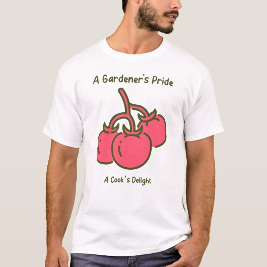 Een tuinman Pride Tomato Gardening T-shirt (Voorkant)