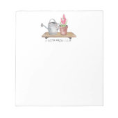 Een tuinvignet van 5,5 inch x 6 inch Notitieblok - (Voorkant)