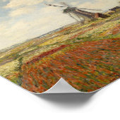 Een Tulpenveld in Nederland - Claude Monet Poster (Hoek)