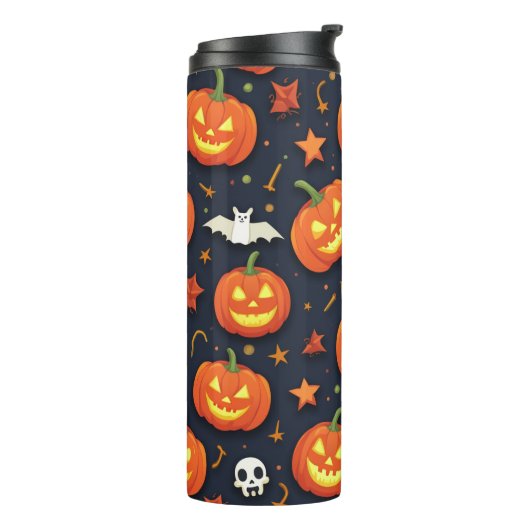 Een Tumbler om Halloween te vieren Thermosbeker (Gedraaid links)