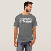 Een turbo samenvoegen voor autoliefhebbers t-shirt (Voorkant volledig)