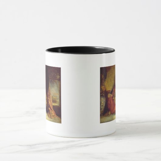 Een turk die een pijp rookt mok (Midden)