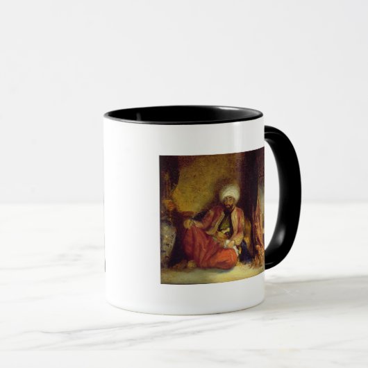 Een turk die een pijp rookt mok (Voorkant rechts)