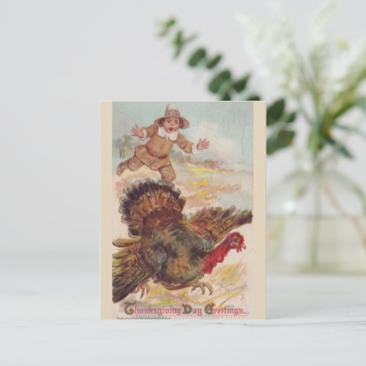 Een Turkije vangen,  KunstBriefkaart Briefkaart (Staand voorkant)