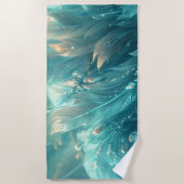 Een turkooipen textuur en een diamant strandlaken (Voorkant)