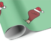 Een Turkse eend met kerstfeestdagen voor kerstmis Cadeaupapier (Rol Hoek)