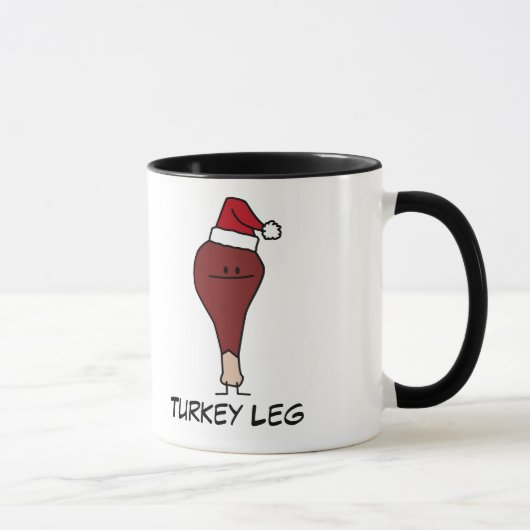 Een Turkse eend met kerstfeestdagen voor kerstmis Mok (Rechts)