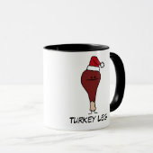 Een Turkse eend met kerstfeestdagen voor kerstmis Mok (Voorkant rechts)