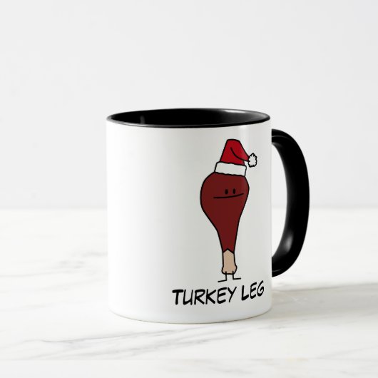 Een Turkse eend met kerstfeestdagen voor kerstmis Mok (Voorkant rechts)