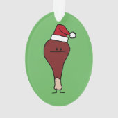 Een Turkse eend met kerstfeestdagen voor kerstmis Ornament (achterkant)