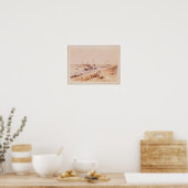 Een Turkse peddel Steamer die het Suezkanaal opgaa Poster (Keuken)