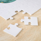 Een turquoise zeemeermin legpuzzel (Zijkant)