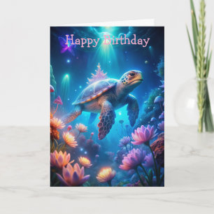 Een Turtle Birthday Kaart