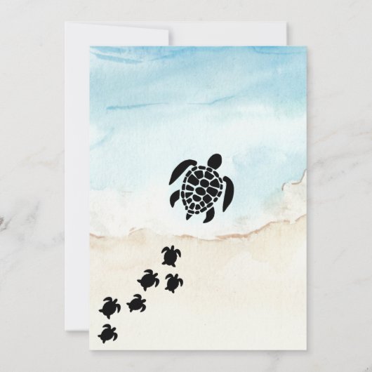 Een Turtley Geweldige Girly Kaart (Achterkant)