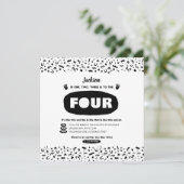 Een Twee Drie & Naar De Vier, 90s Hip Hop Verjaard Kaart (Staand voorkant)