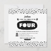 Een Twee Drie & Naar De Vier, 90s Hip Hop Verjaard Kaart (Voorkant)