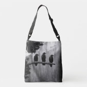 Een twee drie raven crossbody tas (Achterkant)
