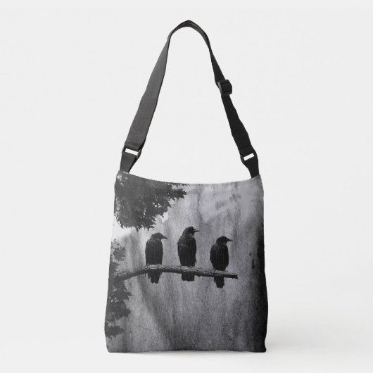 Een twee drie raven crossbody tas (Voorkant)