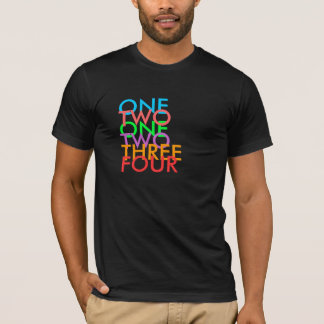 ÉÉN, TWEE, ÉÉN, TWEE, DRIE, VIER T-SHIRT