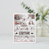 Een, twee, mijn schoenen sluiten briefkaart (Staand voorkant)