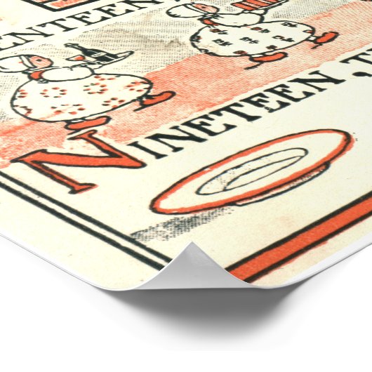 Een, twee, mijn schoenen sluiten poster (Hoek)