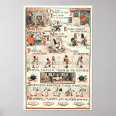 Een, twee, mijn schoenen sluiten poster (Voorkant)