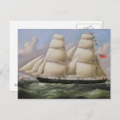 Een tweedehands Schooner van Dover (olie op canvas Briefkaart (Voorkant / Achterkant)