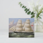 Een tweedehands Schooner van Dover (olie op canvas Briefkaart (Staand voorkant)