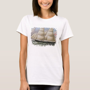 Een tweedehands Schooner van Dover (olie op canvas T-shirt