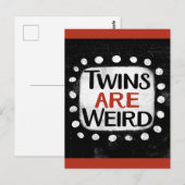 Een tweeling is een raar Briefkaart (Voorkant / Achterkant)
