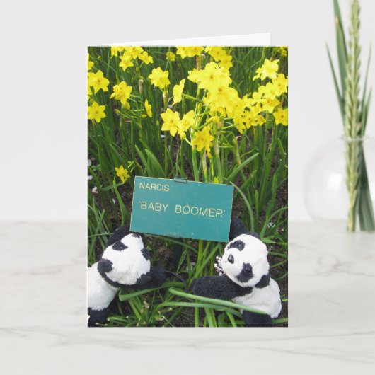 Een tweeling werd geboren. Felicitatie! Kaart (Voorkant)