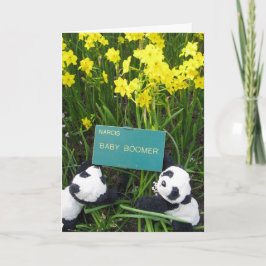 Een tweeling werd geboren. Felicitatie! Kaart