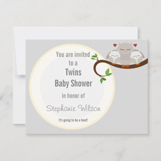 Een tweelinghoofdje van een Baby shower neutraal Kaart (Voorkant)