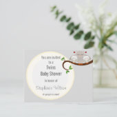 Een tweelinghoofdje van een Baby shower neutraal Kaart (Staand voorkant)