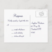 Een Twinkle Lights Briefkaart RSVP (marine) (Achterkant)