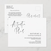 Een Twist in Plans, Minimalisme Weddenschap uitges Briefkaart (Voorkant / Achterkant)