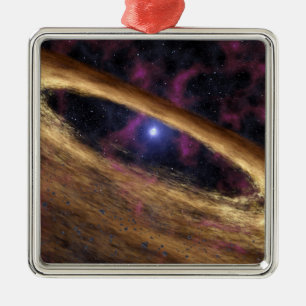Een type dode ster genaamd een pulsar metalen ornament